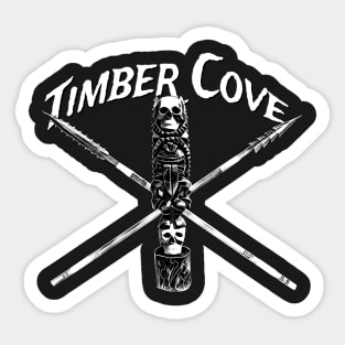 Timber Cove Skull Tiki with Spears Sticker